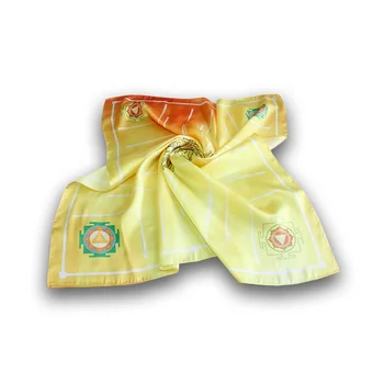 As Video Company Logo Premium Silk Scarves Custom Silk Scarf 100% Silk Bandana for Women
