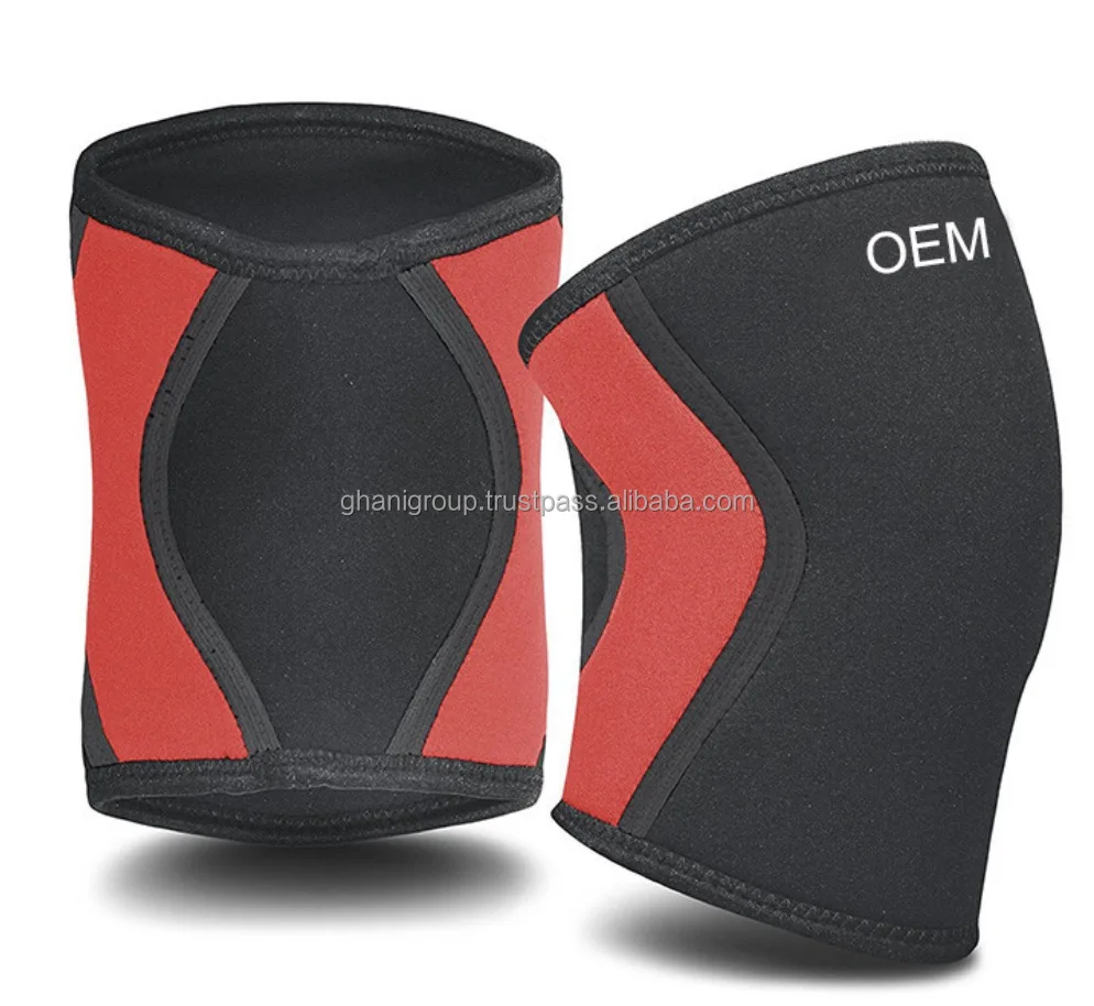 Powerlifting Custom Logo 3mm 5mm 7mm Weightlifting Compression Knee Brace Neoprene Knee Sleeves