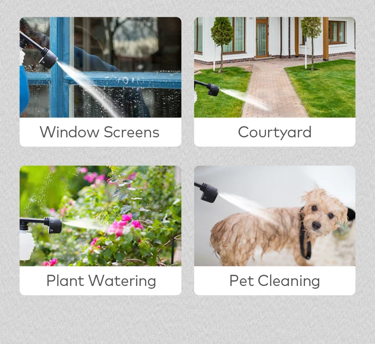 HOTO 20V Беспроводная Автоматическая портативная Паровая мойка высокого давления