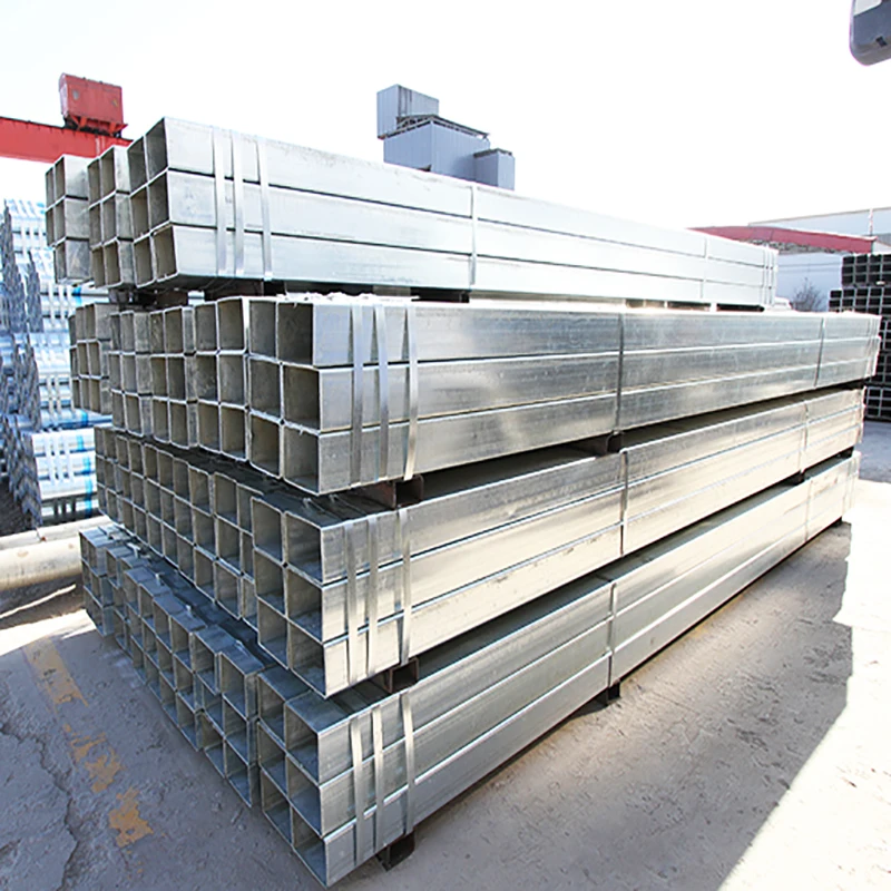 Galvanized Square Rectangular Steel Hollow Sections Steel Pipe Connector Perforated Tubing