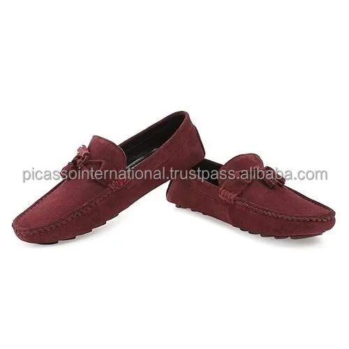 Good Quality Widely Selling Wholesale Supply Elegant Design Genuine Swede Leather Loafers Shoes for Bulk Purchase