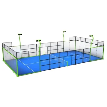 Paddle tennis court indoor panoramic padel tennis court supplier in China