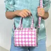 Purple & White Checkered