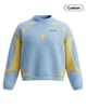 bleu pastel-jaune doux