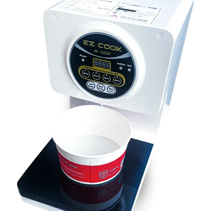 EZCOOK 省スペース対応 韓国製ラーメン調理機 自動メニュー搭載