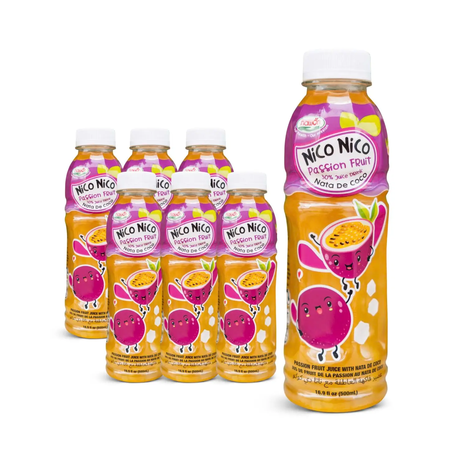 Nico Nico Exotic Drink - Passion Fruit Juice with Nata De Coco
