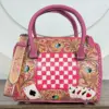 Pink & White Checkered