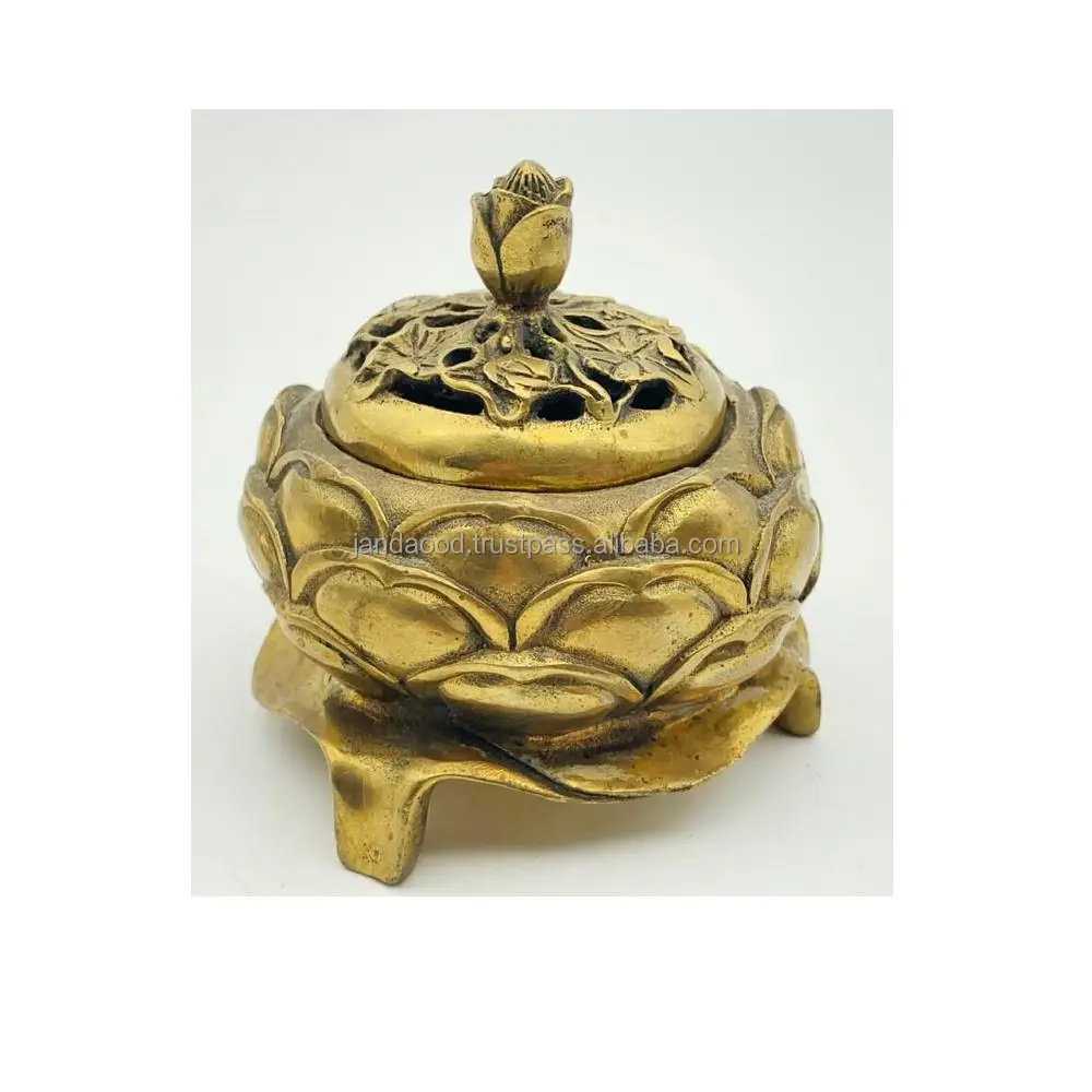 Modern Brass Incense Burner Holder Incense Brass Inserting Loban ...