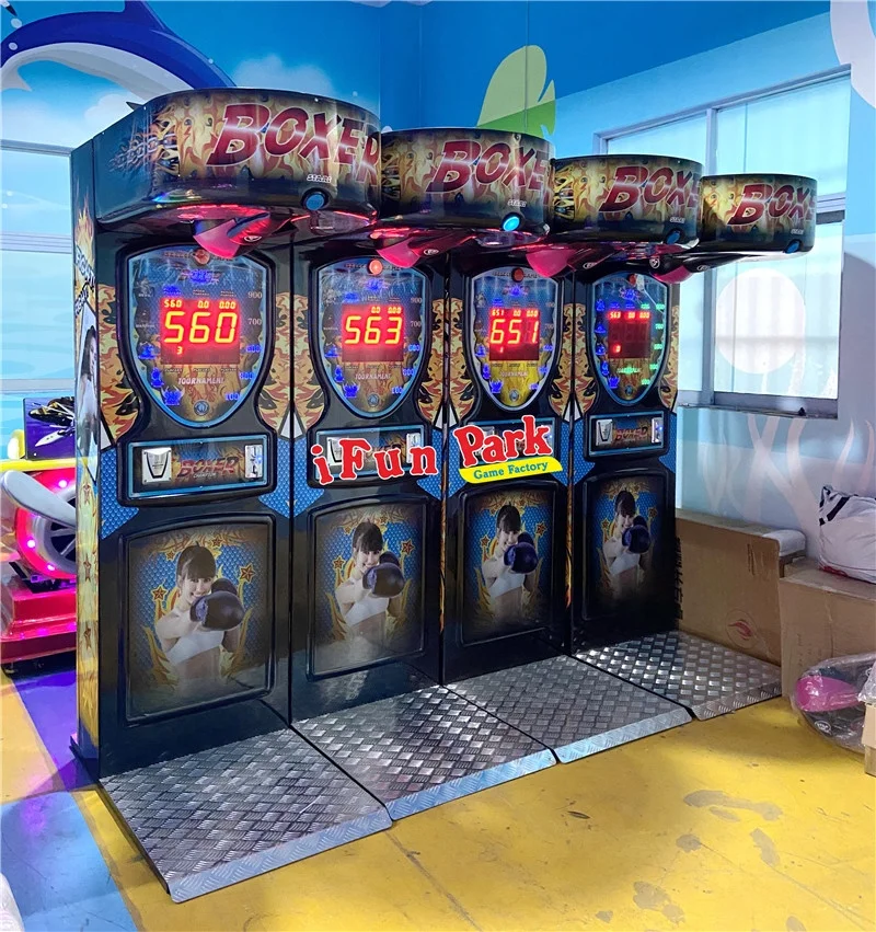 Boxing Game Machine Arcade Game Zone Coin Operated Classic Boxing Game Sports Simulator Big Punch on Sale