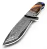 Natural Honey Burl Wood, Deep Resin Blue