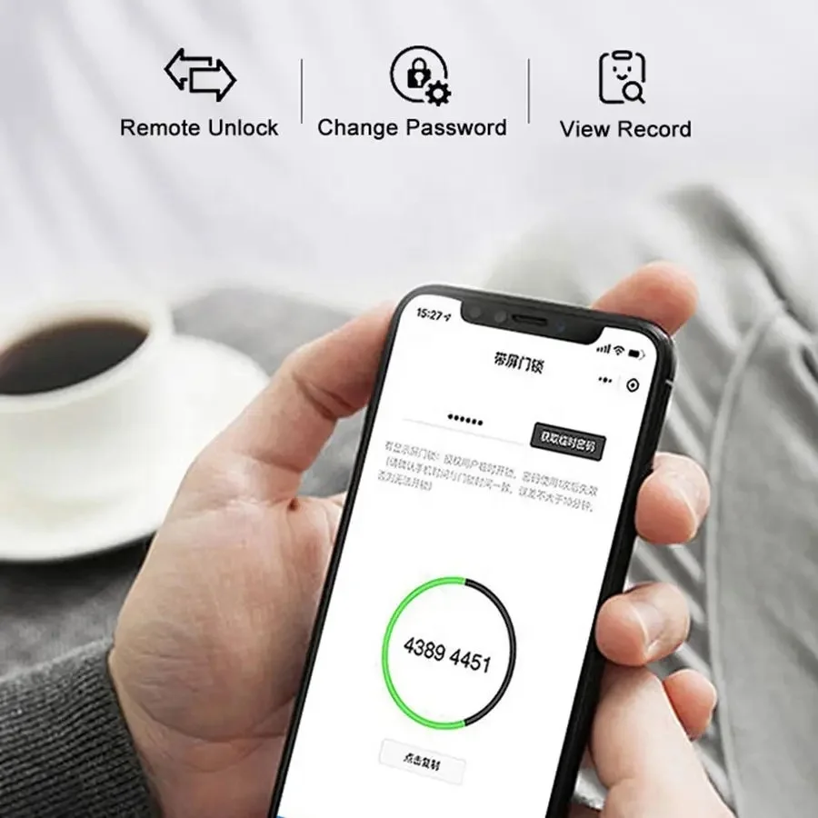 Factory Price Security Handle Digital Tuya Cerraduras Inteligentes Con Wifi Keys Apartment Fingerprint Smart Door Lock