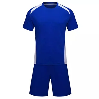 High Quality Peach And Navy Blue Color Soccer Jersey And Short Set ...