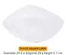 9-inch square plate with round bottom