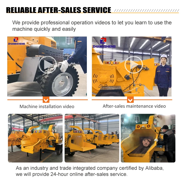 CE Approval High Efficiency 10 Tons Per Hour Wood Chipper 300 hp diesel Engine 16 Inch Shredder