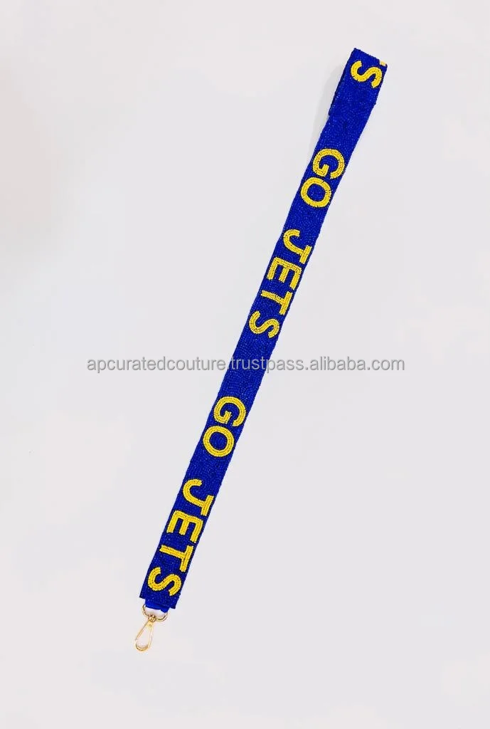 Elegant Custom Seed Sequin Beaded Shoulder Bag Straps Hand Embellished