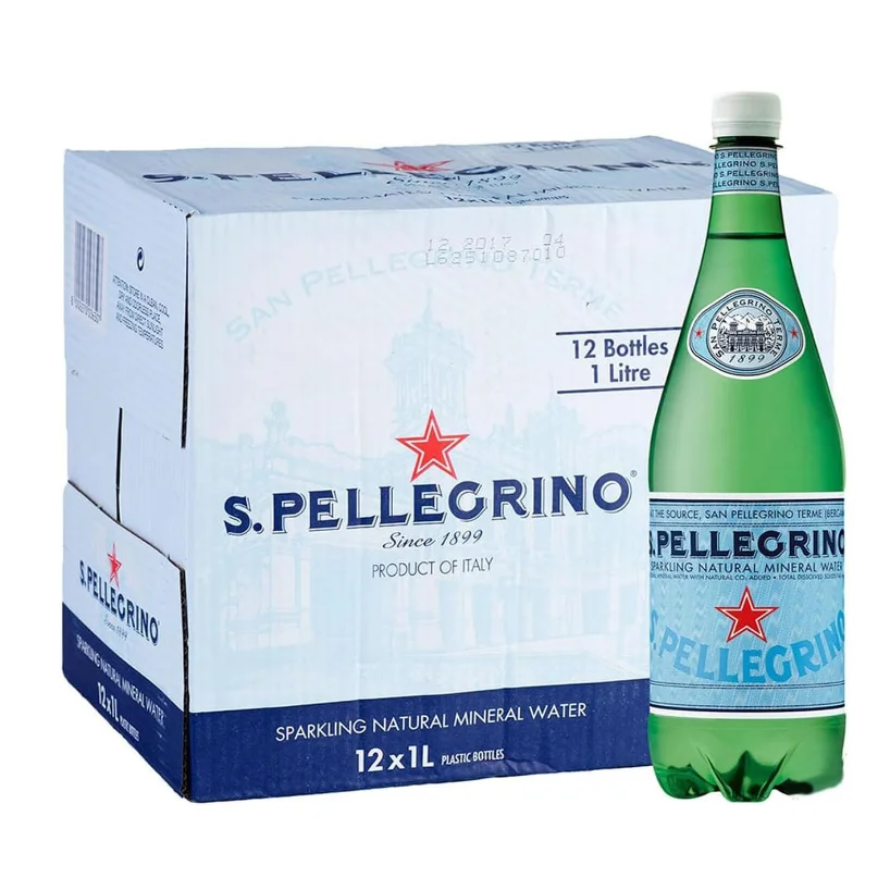San Pellegrino Sparkling Natural Mineral Water (Pet), 12's x 1L