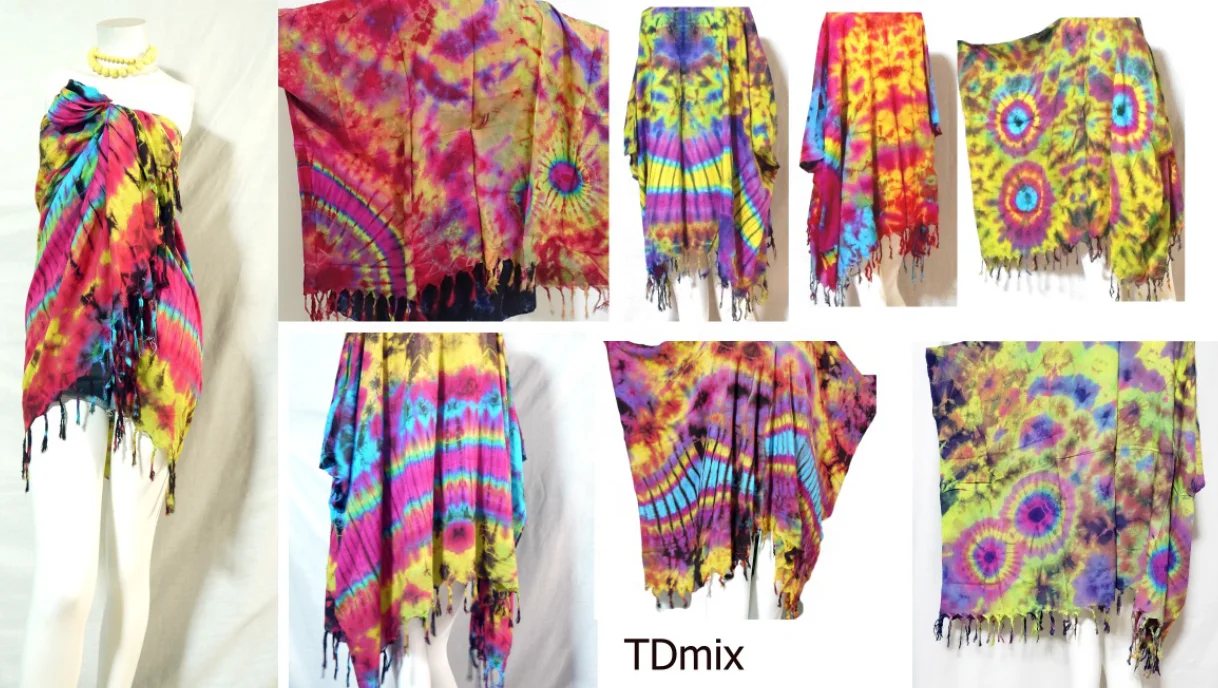 
 Пляжная накидка ручной работы смешанных цветов, пляжная одежда для курорта, саронг в тайском стиле, дешево, большой размер  