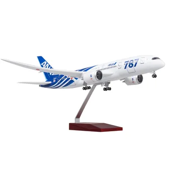 Aircraft Assembly Model 1/130 Air ANA Boeing B787 43cm ABS Resin Ana Plane Models Aircraft With Lights
