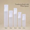 Translucent Bottle with white sprayer