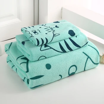 Factory Direct Selling Cotton Bath Towel Thickened Absorbent Gift Three-Piece towel Set