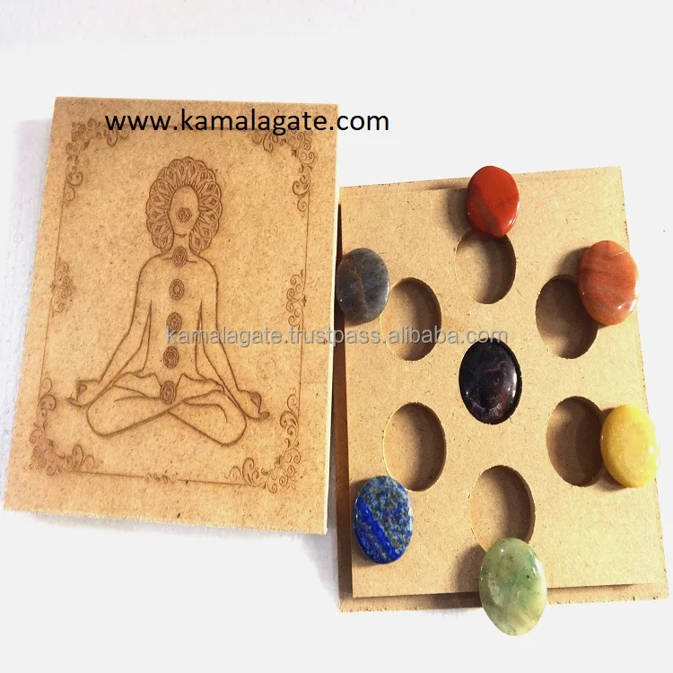 Wholesale Engraved Chakra Set Chakra Set With Buddha Symbol Box - Buy ...