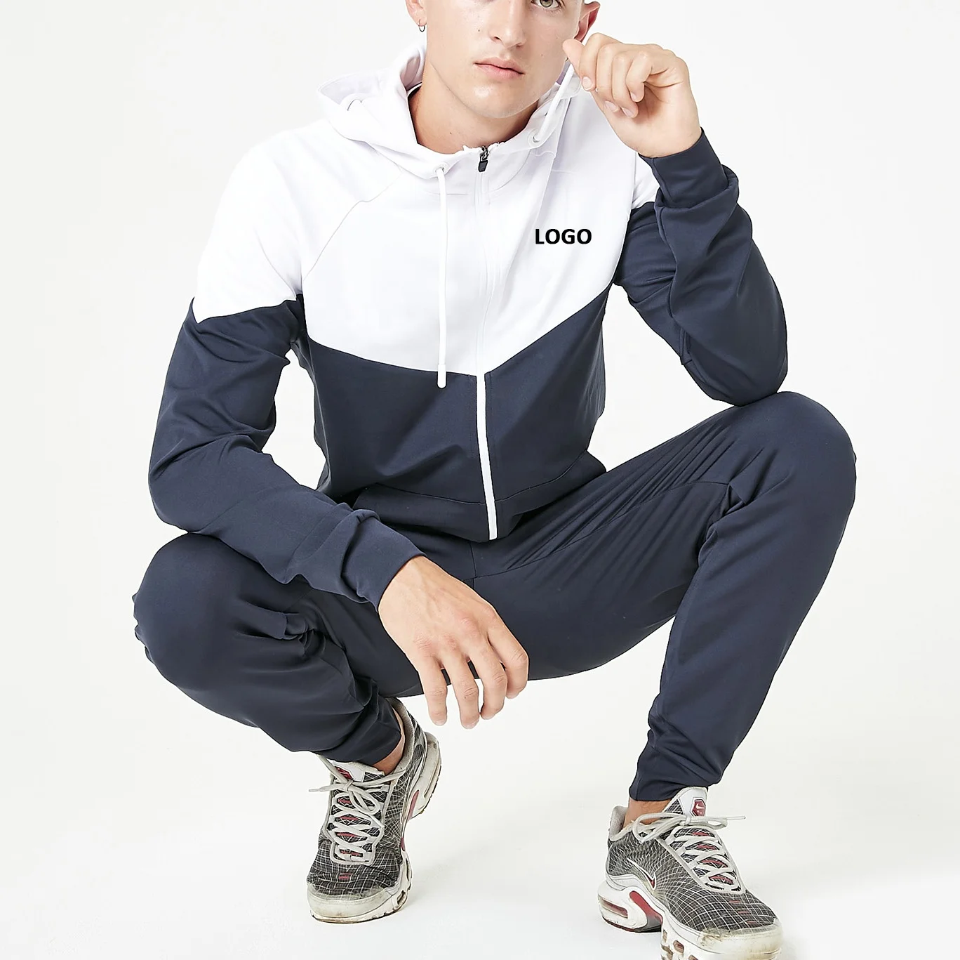 Adidas Slim Fit Cotton Fleece Tracksuit