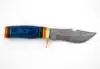 Vibrant Cobalt Blue Wood, Amber Spacers