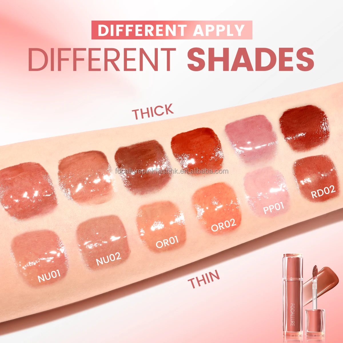 Focallure Fal10 Lip Stain Waterproof No Transfer Lip Stain Long