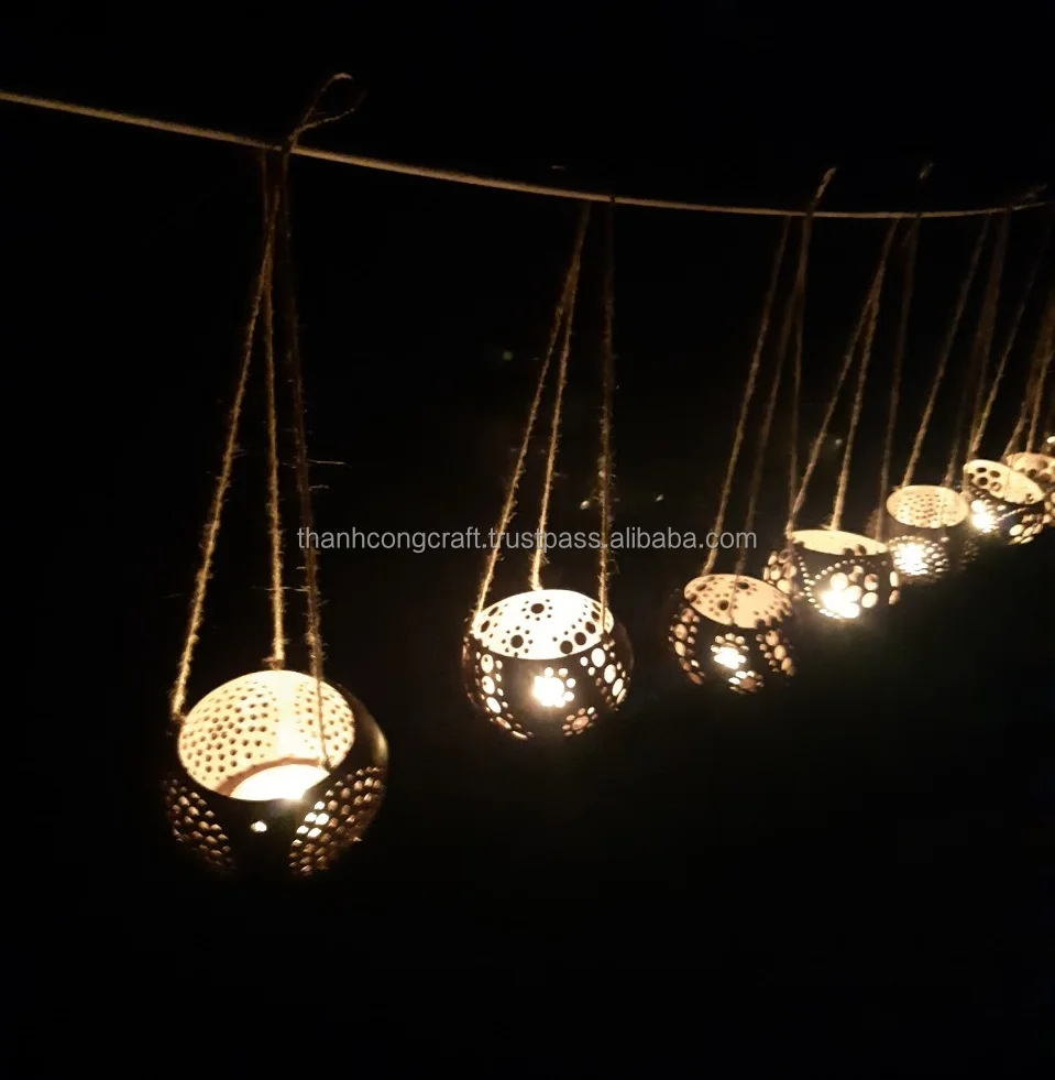 Самый дешевый вьетнамский подсвечник из кокоса, лучший продавец, подсвечник из кокосовой скорлупы