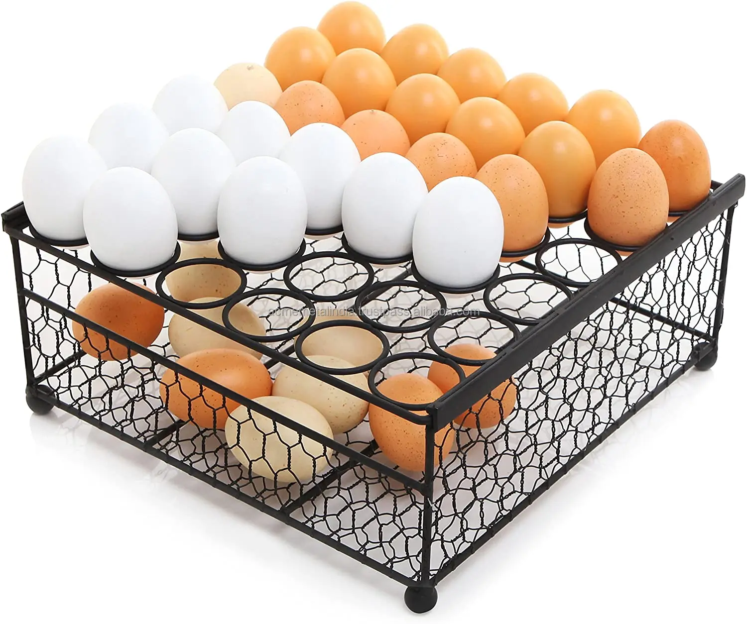 Metal Egg Holder, Creative Spiral Egg Rack