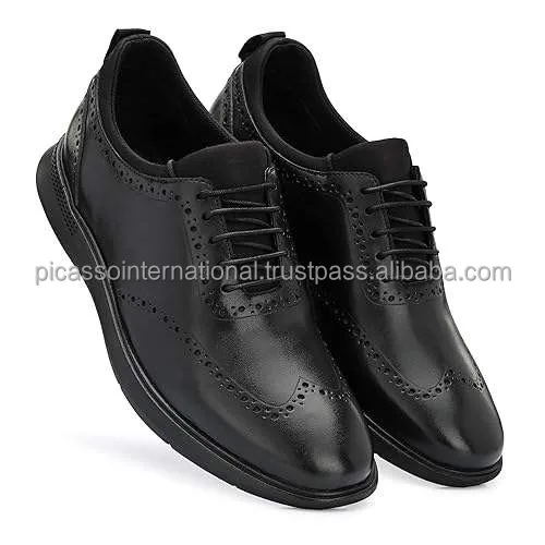 Wholesale Quantity Supply Good Quality Trendy Design Customized Logo Formal Casual Wear Office Party Wear Genuine Leather Shoes