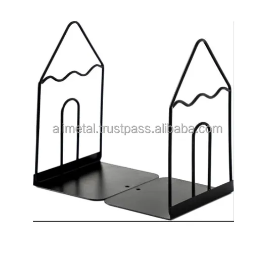 Minimalist Style Bookends Metal Adjustable Books Holder Stand Book Rack