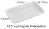 10.5-inch rectangular Plate (plain)
