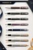 Premium Brown, Dark Espresso, Light Purple, Blue, Brushed Metal