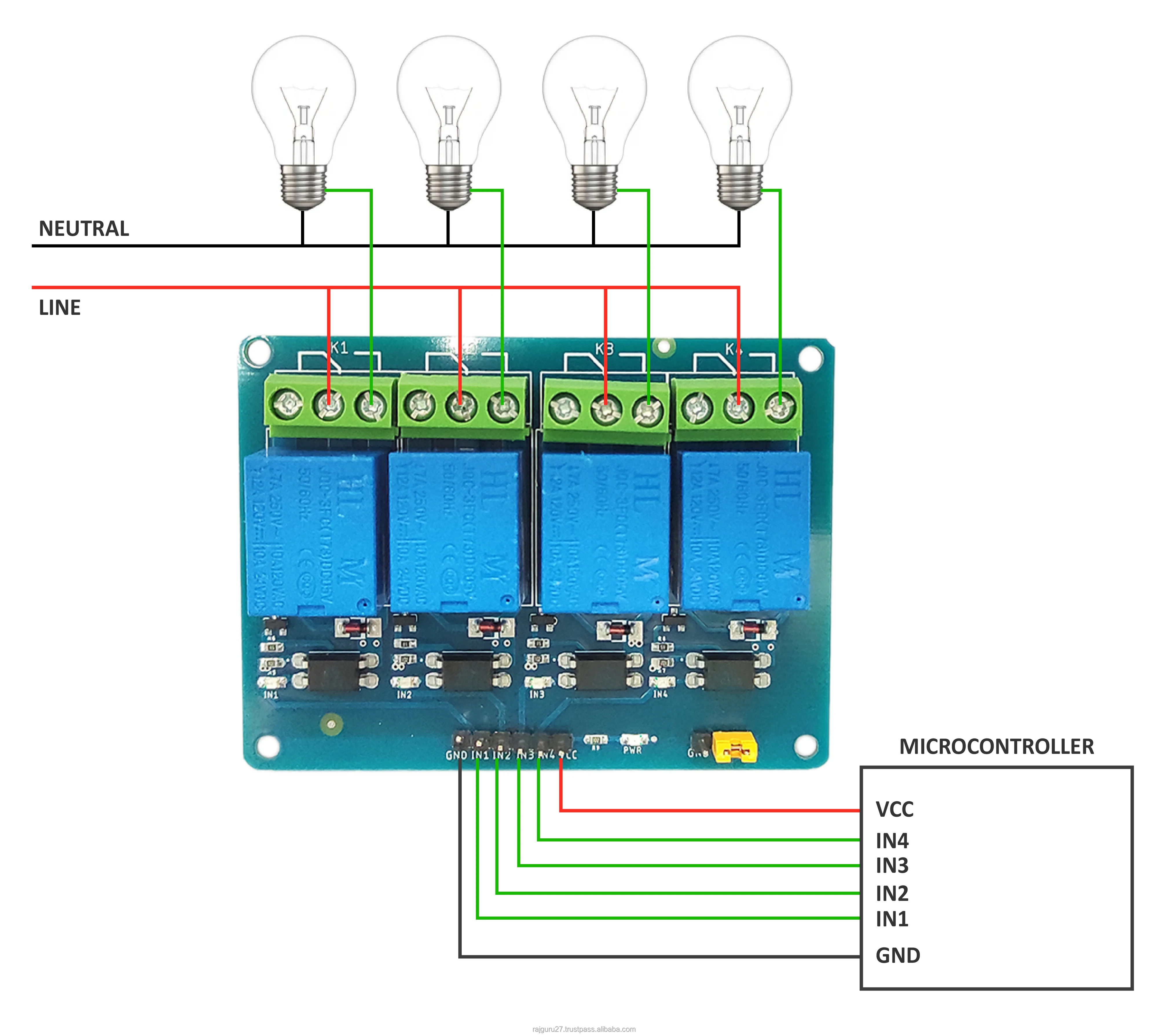 Adiy 4 Channel Relay Board 5v12v Made In India Buy Arduino