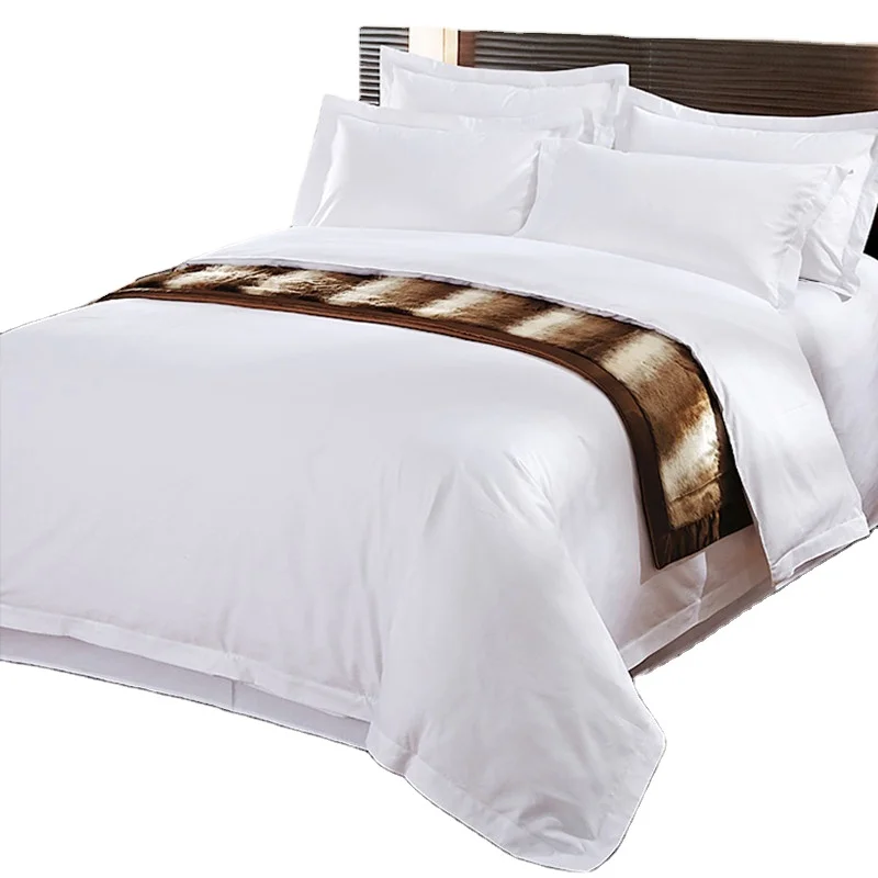Resort Hotel White Bedsheets And Luxury Duvet Covers High Quality 4pcs
