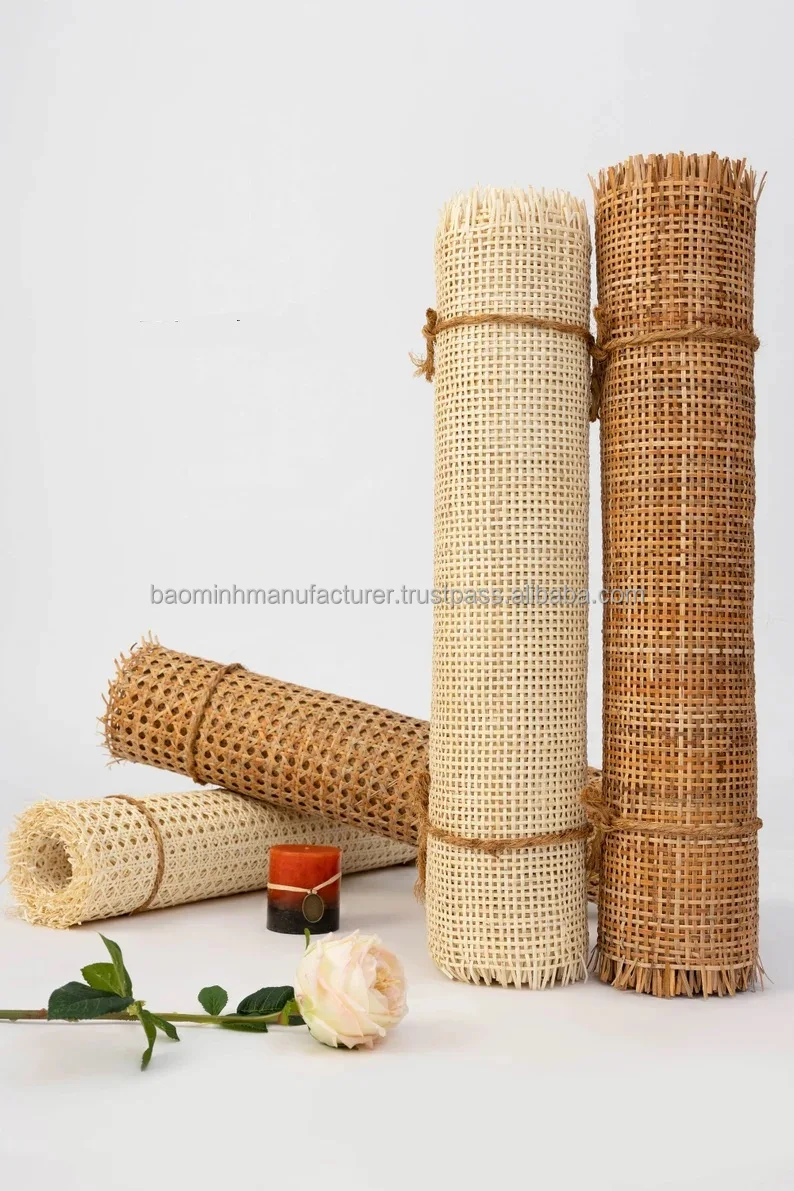 Wholesale 15m Length Rattan Roll Rattan Cane bing/ Cane bing