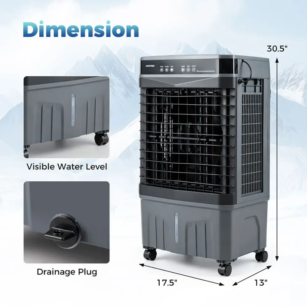 Portable Air Cooler, 1800, CFM, 4-Gallon - detail 6