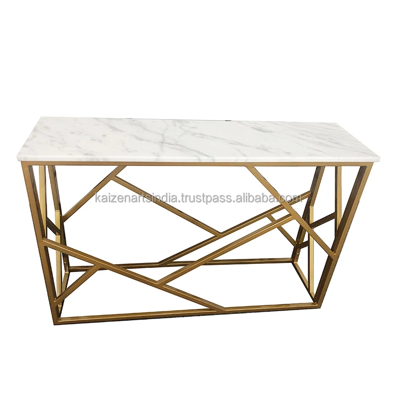 Wholesale Price Modern Design Indian Handmade Metal Legs Wooden Top