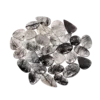 Natural Black Rutile Quartz Loose Cabochon Crystal