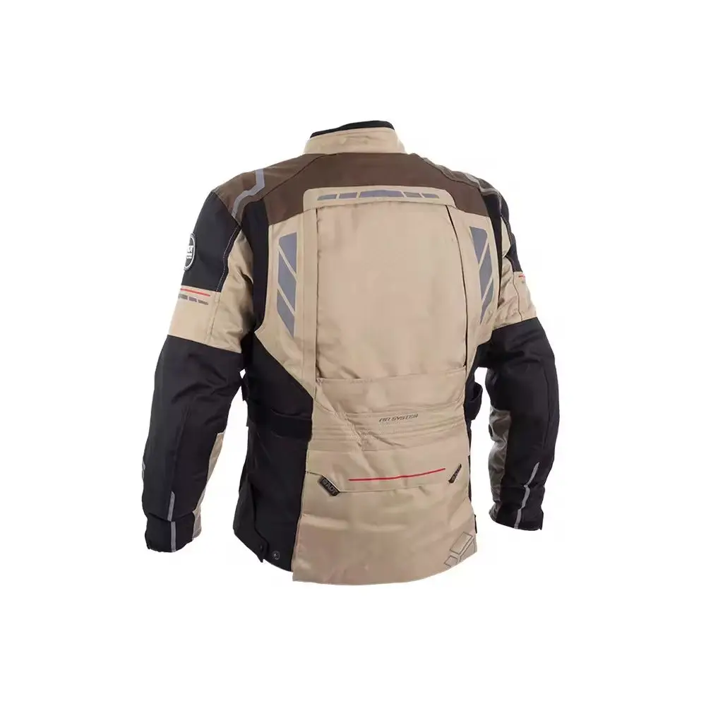 Men's Breathable Plus Size PU Motorcycle Jacket for Biking