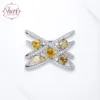 18K Solid White & Yellow Gold