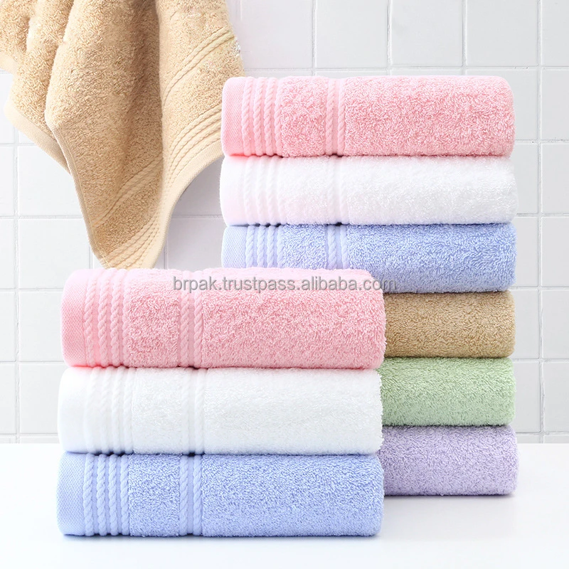 Custom Premium Quality Hotel Bath Towel 100 Cotton Face Towel 30cm X