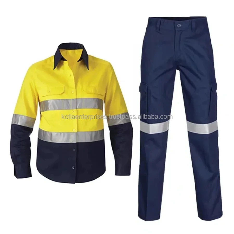 Custom 100 Cotton Overall Safety Mechanic Work Suit Mens Working Outdoor Work Wear Clothes