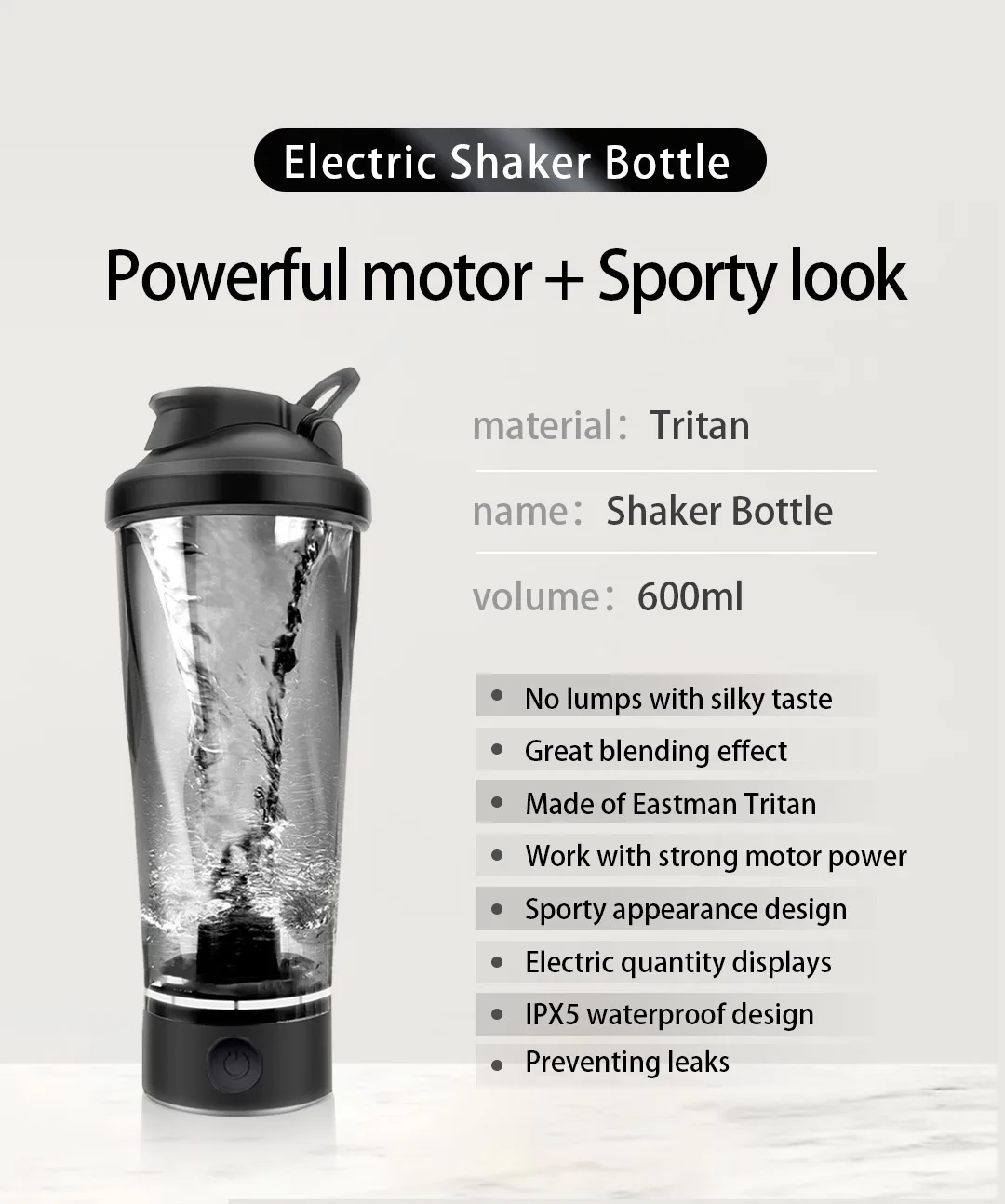 Shaker bottle-600ml