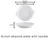 8-inch abalone Plate with handle