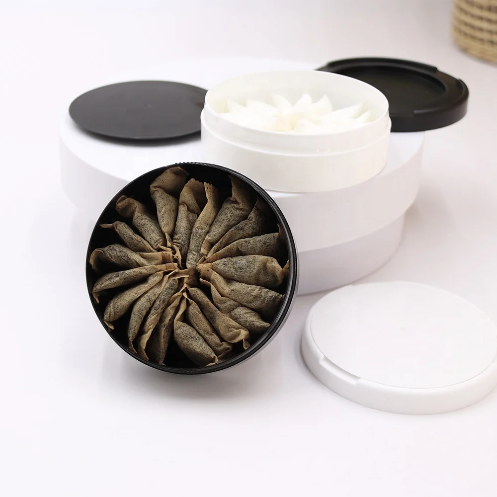 Empty Plastic Snus Cans for Nicotine-Free Pouches Package