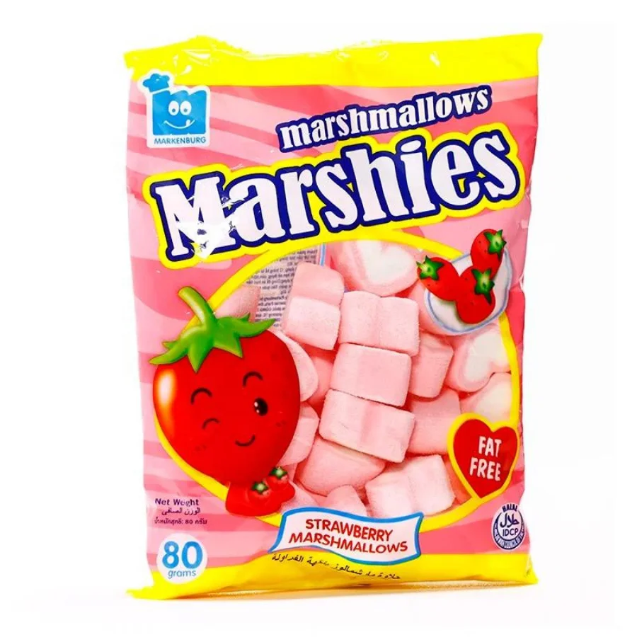 Marshies Strawberry Marshmallow 80g / Pink Candy Flavour