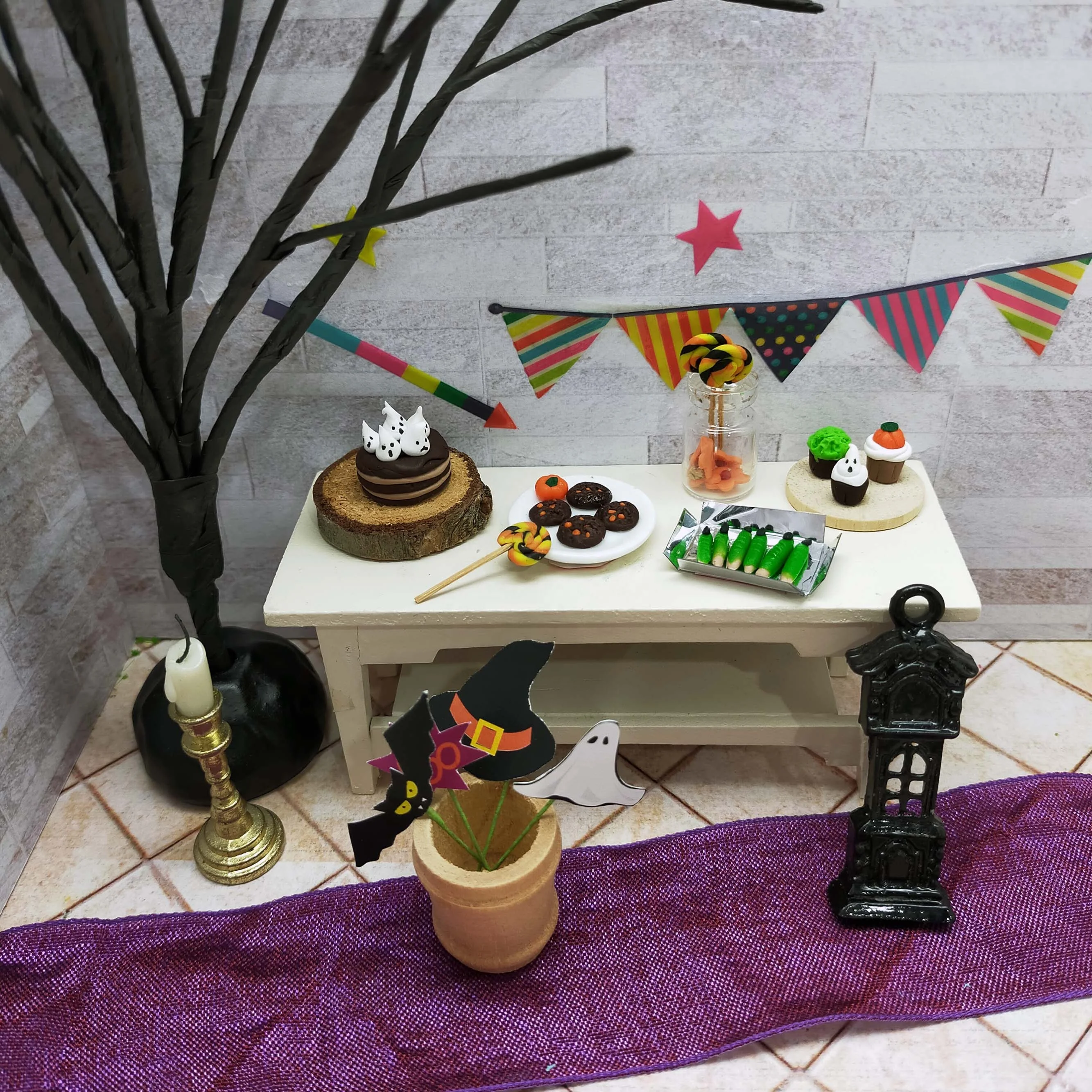 2023 Miniature Dollhouse 112 Halloween Decoration Accessory Part 7 Of