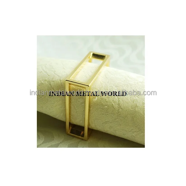 Galvanized Round Shape Napkin Ring Finest Quality Grey Color Different